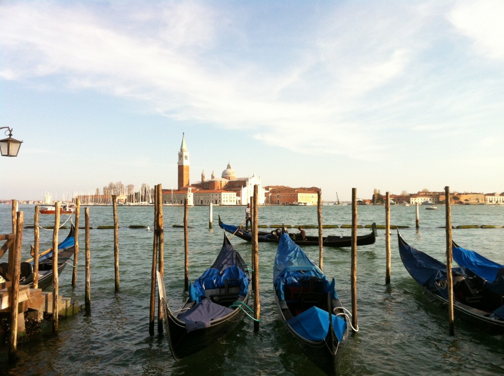 Gondola ride in Venice